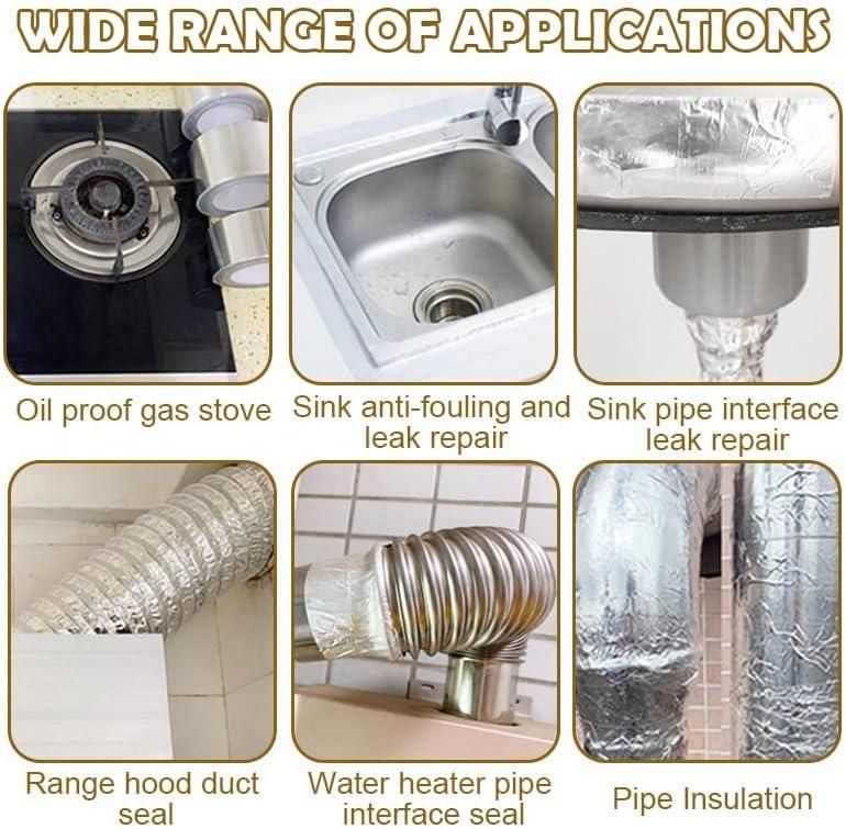 High Temperature Resistant Aluminum Foil Tape For Kitchen